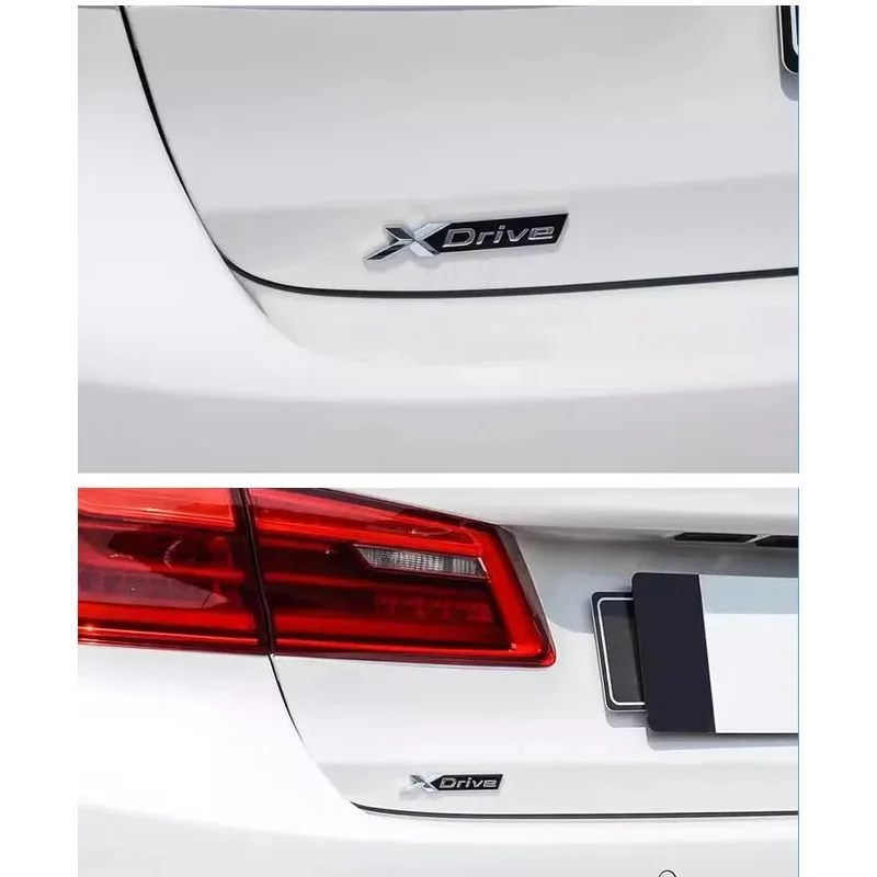 3D ABS Black X Drive Logo Xdrive Emblem Nameplate Car Trunk Badge Xdrive Sticker Accessories