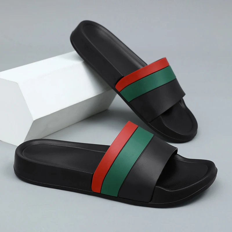 

Fashion Brand Summer Slippers Man Indoor Outdoor Slippers Men Comfortable Non-Slip Men Slides Plus Size 40-48 pantuflas hombre