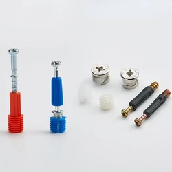 10pcs of furniture three in one connection part bed cabinet plate furniture assembly hardware fittings screw nut eccentric whe