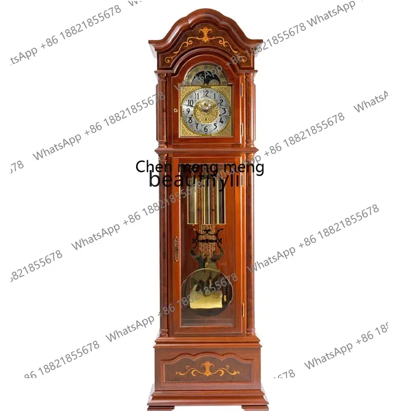 

X R1 R Helmler European floor clock living room new Chinese retro pendulum clock American, solid wood mechanical pendulum clock