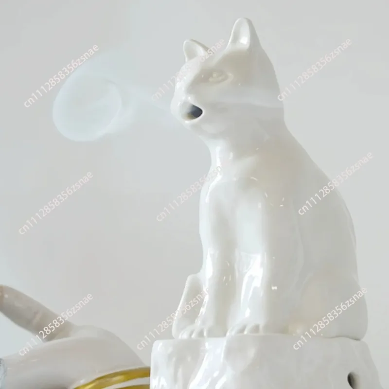 Kitten cat incense burner incense incense insert furnace ornament creative niche Christmas gift Merry Christmas