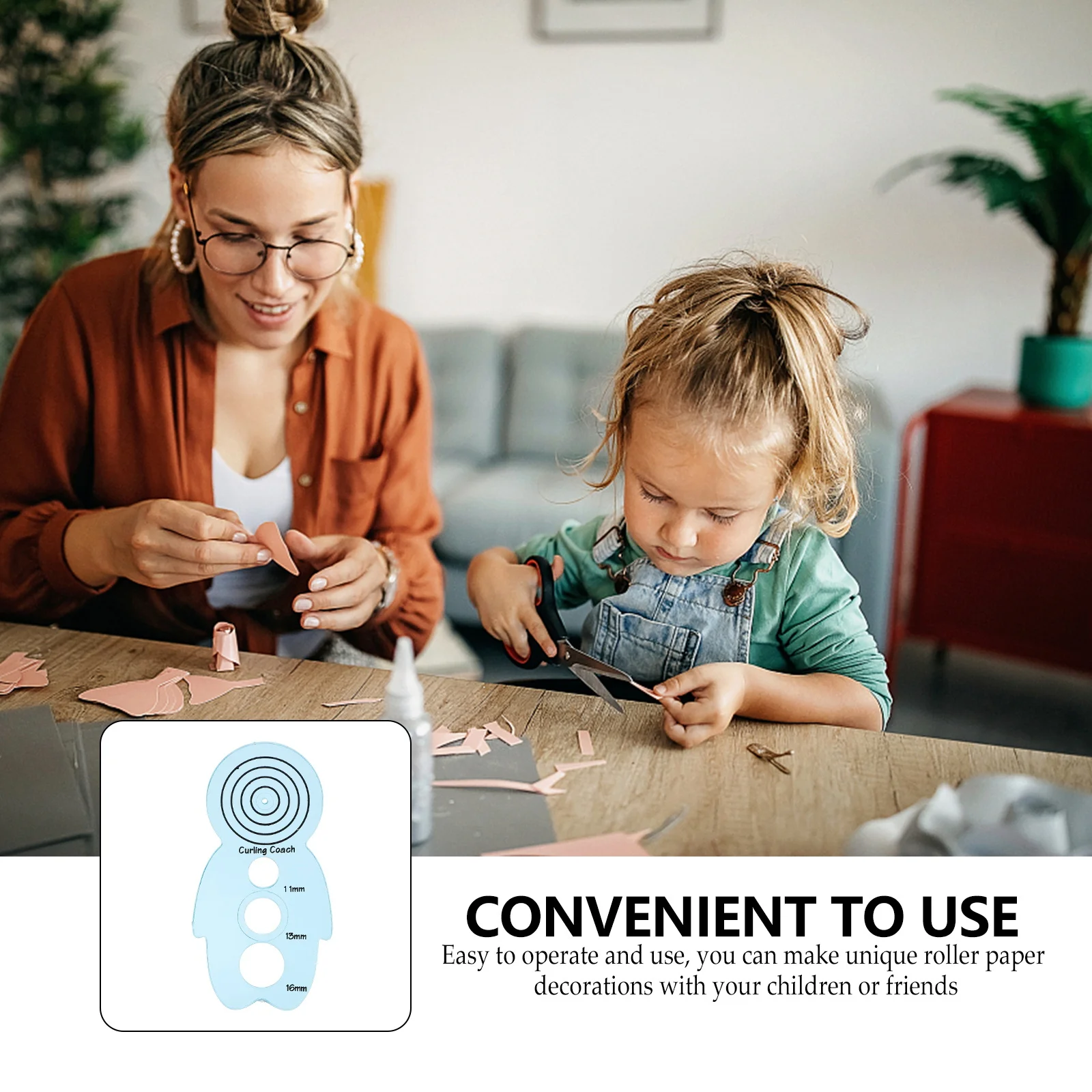 5pcs Paper Quilling Tools For Beginners Ergonomic Design Easy Use Diy Craft Gift Lightweight Portable Cardmaking Rolling Holder