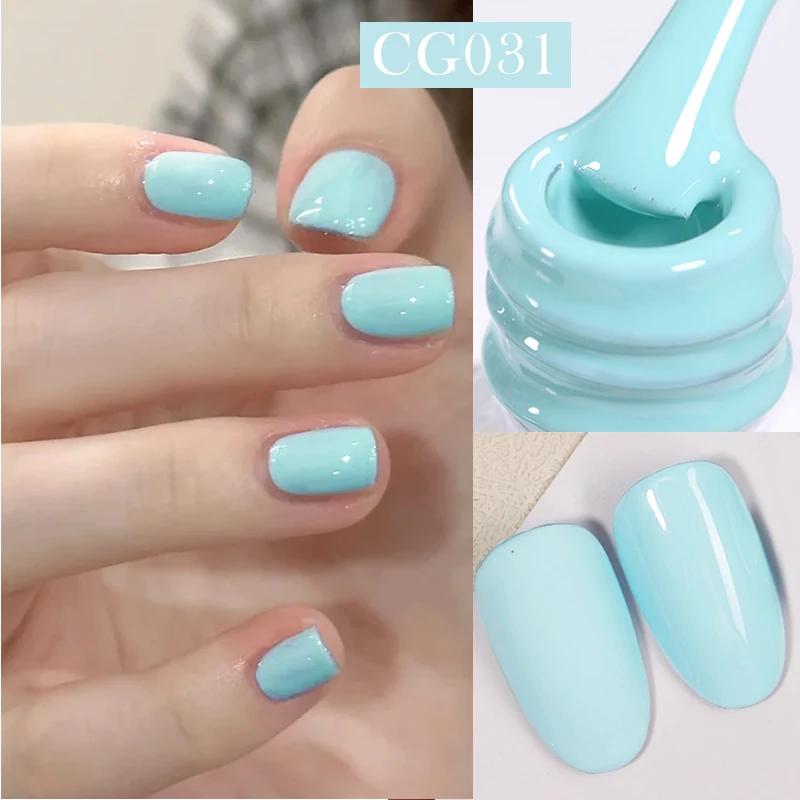 BORN PRETTY 10ml Baby Blue Color Gel Polish for Manicure Salon DIY at Home High Gloss Soak Off Varnis Semi Permanent Gel Varnish