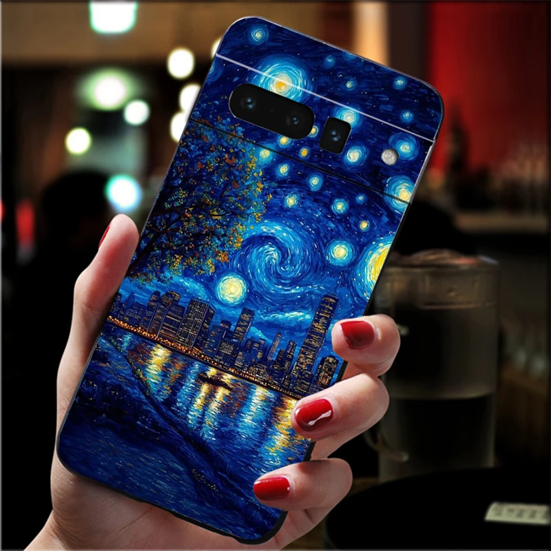 

Phone Case For Google Pixel 10 9 Pro XL 9A 8 7 6 Pro Pixel 8A 7A 6A Pixel 8 7 6 5 Star Night Scenery Case