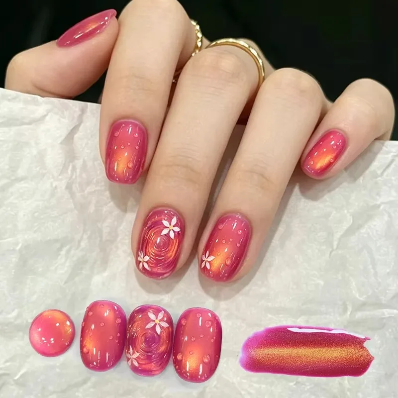 BORN PRETTY 10ml Grape Golden Cat Magnetischer Gel-Nagellack Rose Majesty Scarlet Jade Farbdesign Abziehbarer Frühling Sommer Maniküre