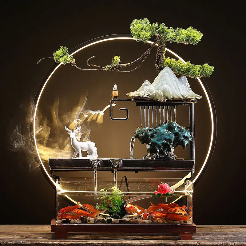 

Ornament living room household rockery water fountain opening housewarming gift