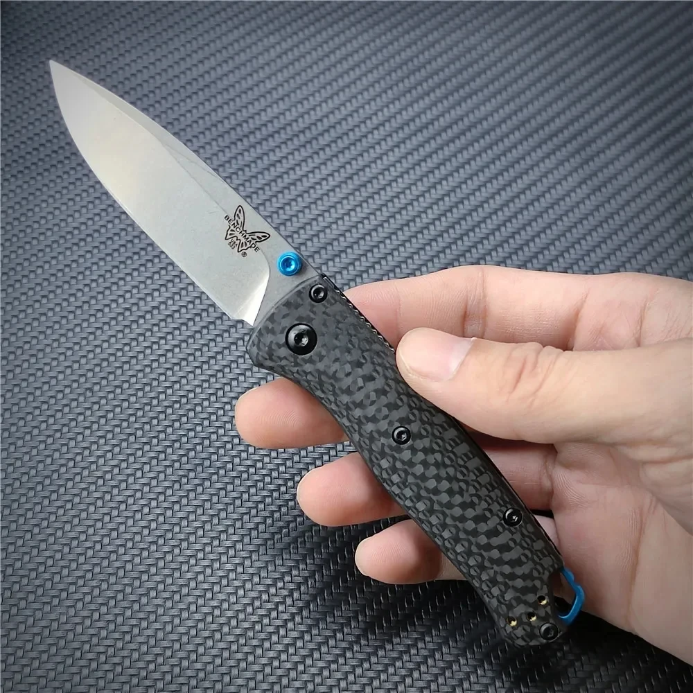 BM533 Folding Knife Outdoor Tactical Pocket Survival Hunting Rescue Knife EDC Tool carbon fiber handle S90V handle gift