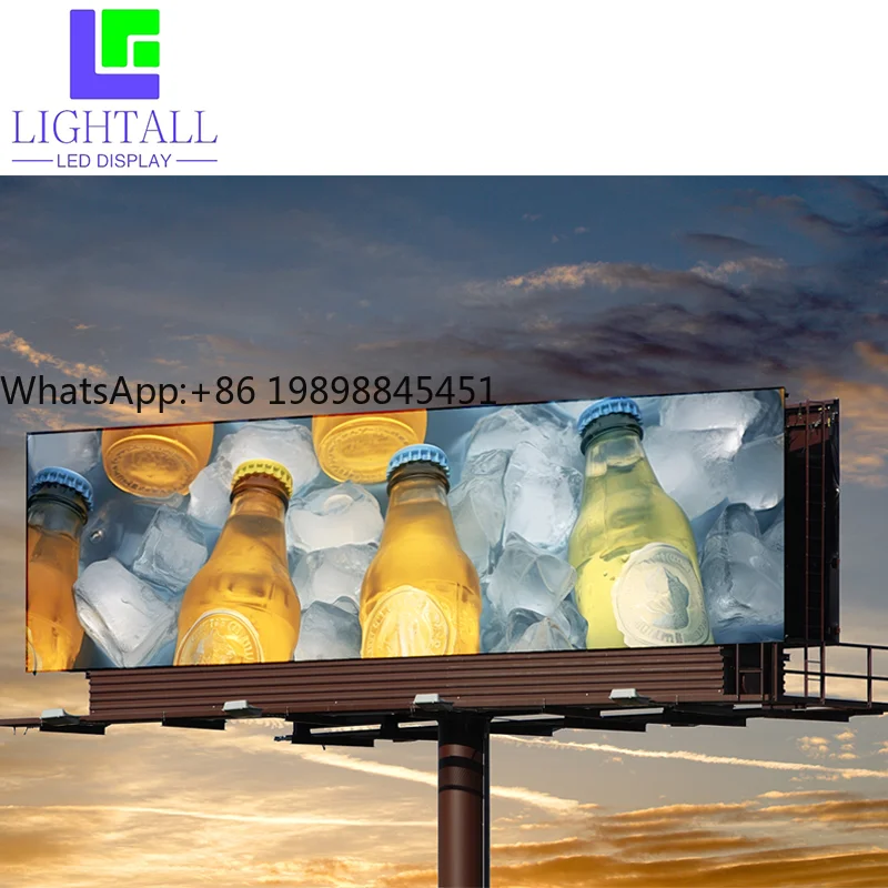 تخصيص P8 مقاوم للماء IP65 شاشة عرض LED خارجية تجارية سهلة التركيب شاشة LED للإعلان العملاق #1