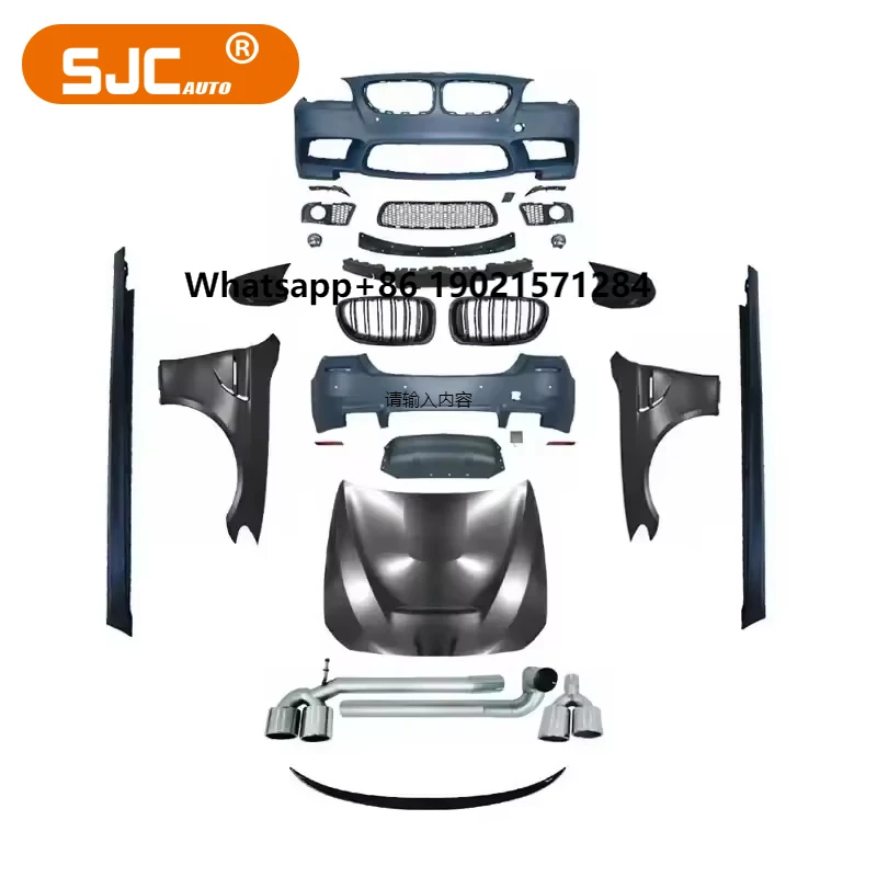

SJC Auto Car Parts Body Kits for 5 Series F10 F18 Body Kits 2011-2017 Upgrade G30 M5 Front Rear Bumper Accessories Bodykit