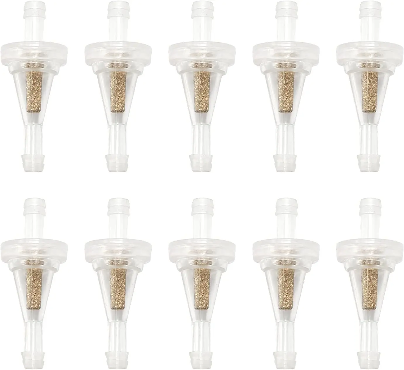 10 PCS 1/4-inch Inline Fuel Filter for for Honda Yamaha Suzuki Kawasaki Snapper John Deere Dirt Bike ATV UTV  Accessories