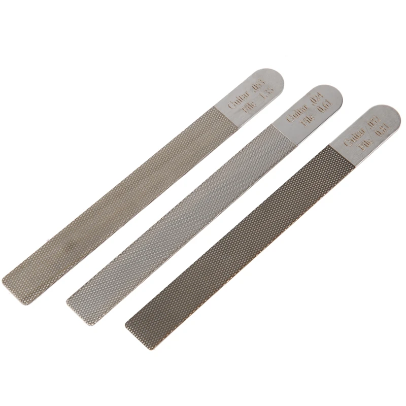 3Pc/Set Guitar Nut Files Fret Crowning Slot Filing Luthier Repair Tool Kit for Guitar Stringed Instruments - view 3