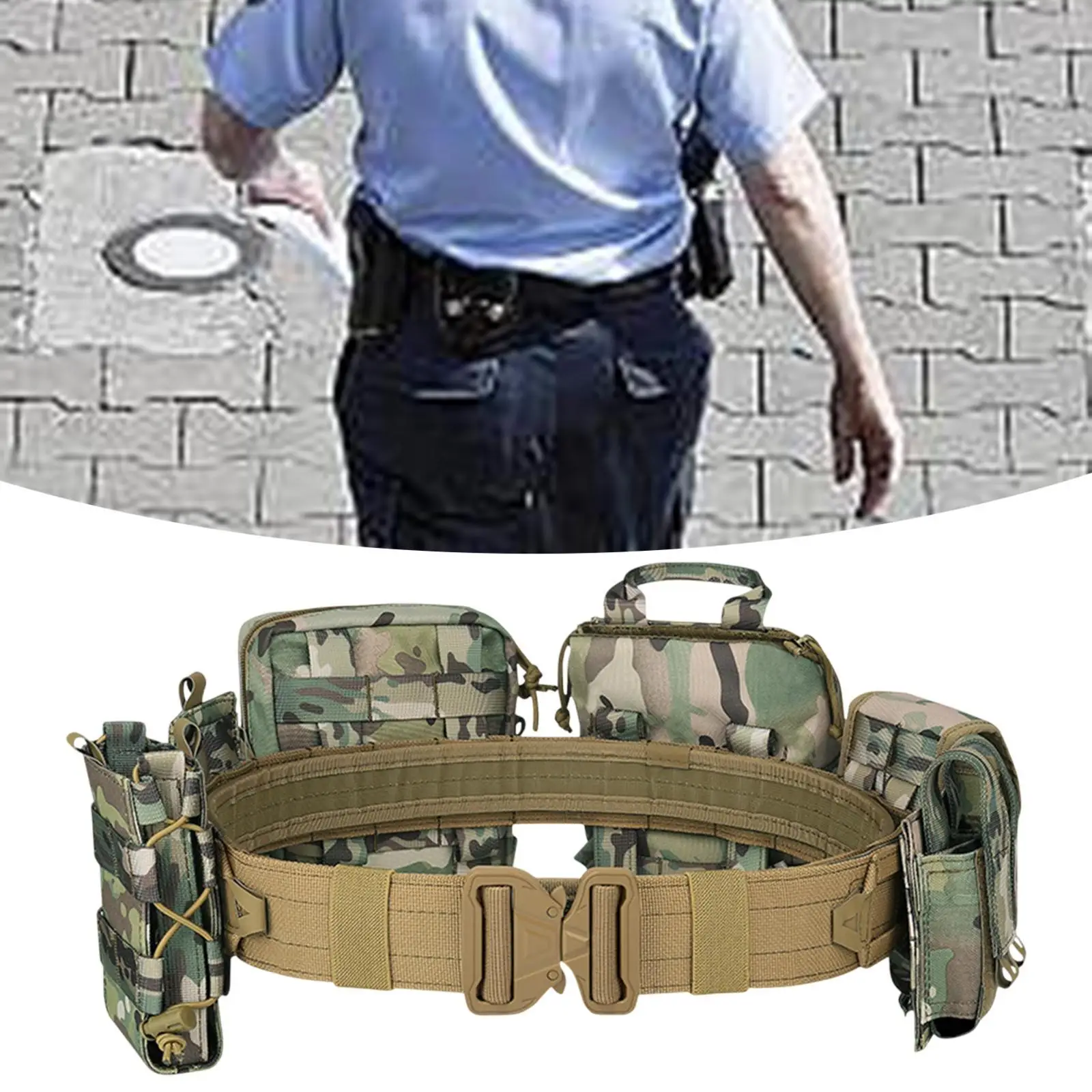 

Outdoor Waist Pack Waist Pack Belt Bag Adults Compact Adjustable Strap Utility Storage Bag for Hiking Gaming Travel Hunting