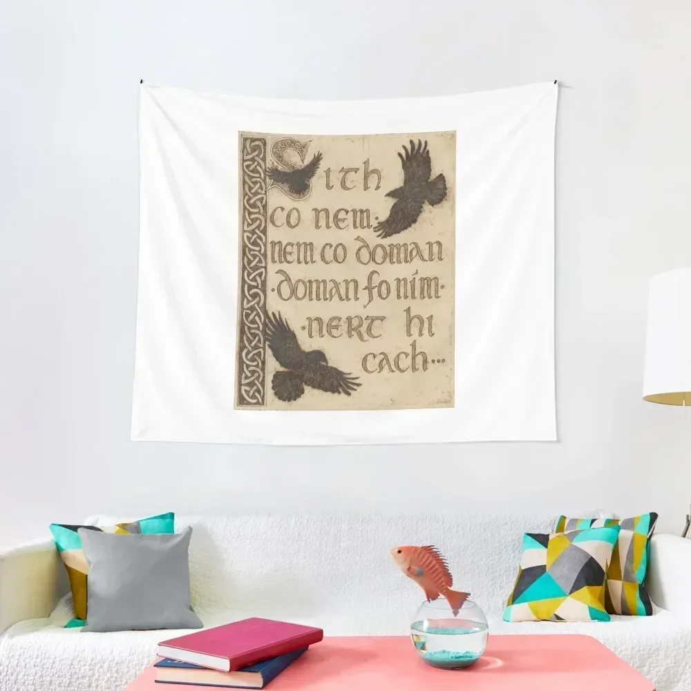 

The Morrigan's Peace Prophecy - Sith Co Nem Tapestry Wall Decorations Nordic Home Decor Tapestry