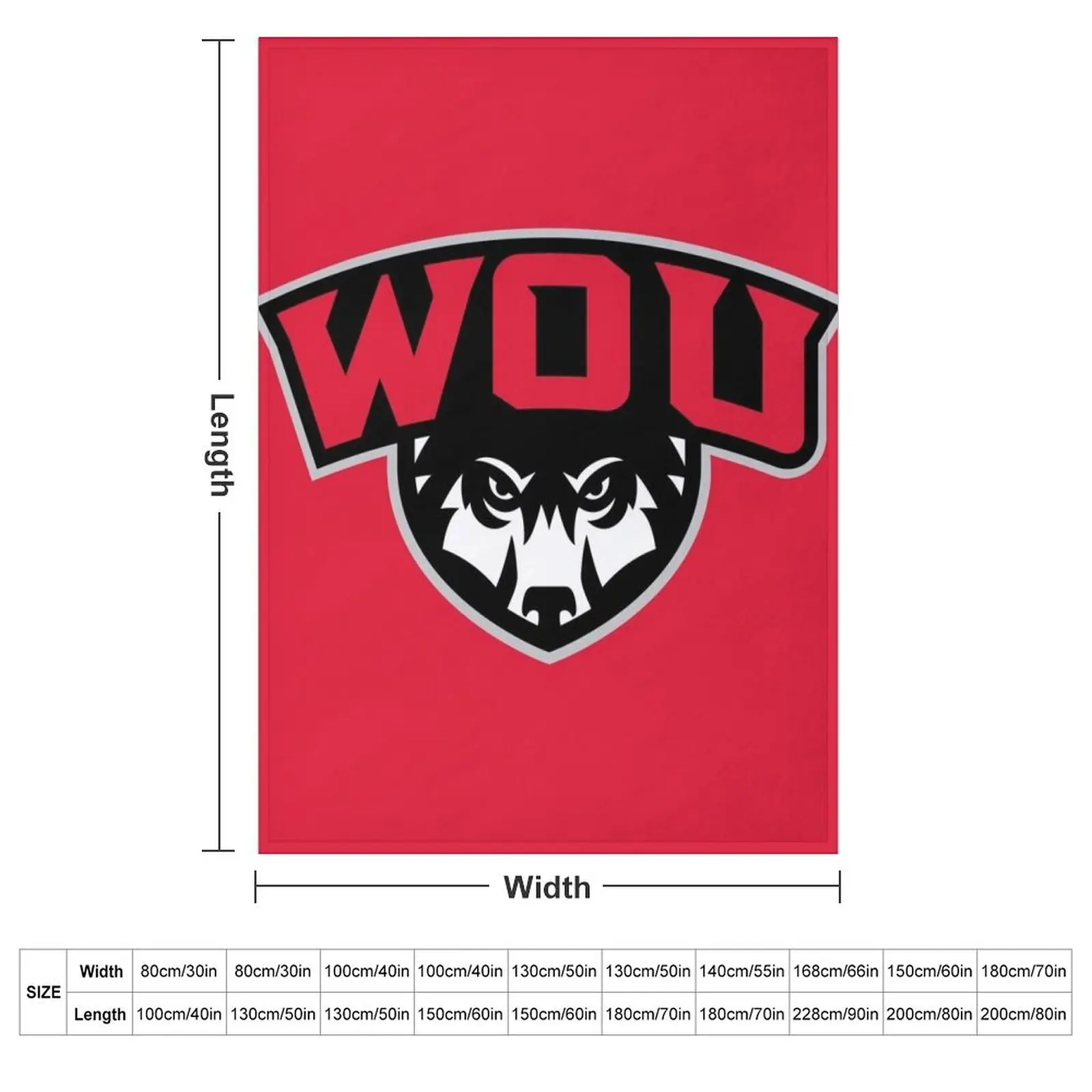Western Oregon University Throw Blanket For Decorative Sofa Moving Nap Sofa Quilt heavy to sleep Sofa Throw Blankets