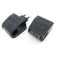 AC 110V 220V to 12V 500ma 1A DC Car Charger Adapter Cigarette Lighter power supply Socket EU US converter For Automobile