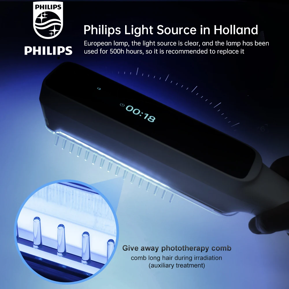 YOUWEMED – lampe ultraviolette à bande étroite, 311nm, Instrument de photothérapie uv, lampe UVB pour la thérapie Vitiligo, avirus, traitement cutané