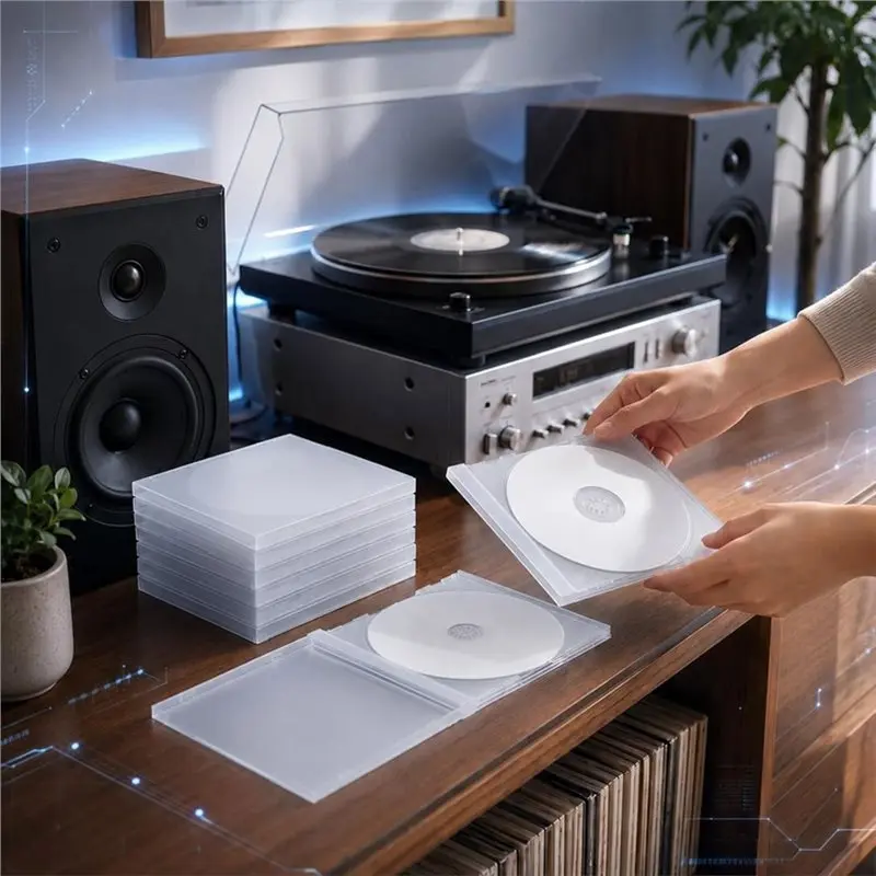 Clear Blank Cd Case 25 Pack 10.4Mm Jewel Case Storage Protector Replacement