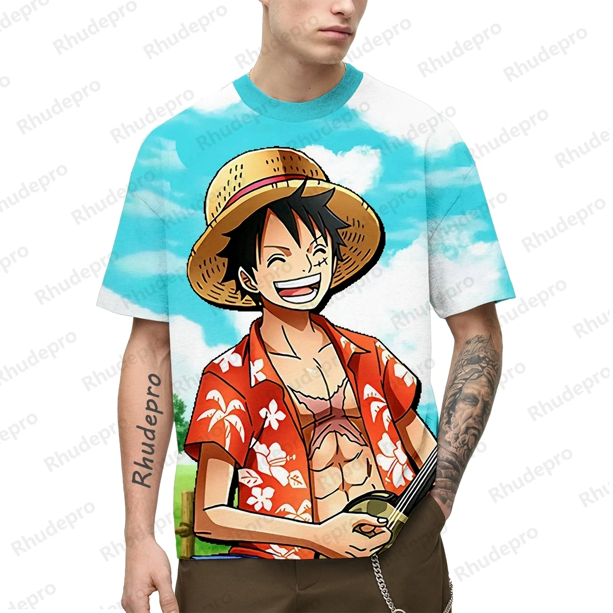 

Summer Hot Japan Anime ONE PIECE Men's 3D Printing Cosplay T-shirt Women's And Children's Street T-shirts Unisex Large Top