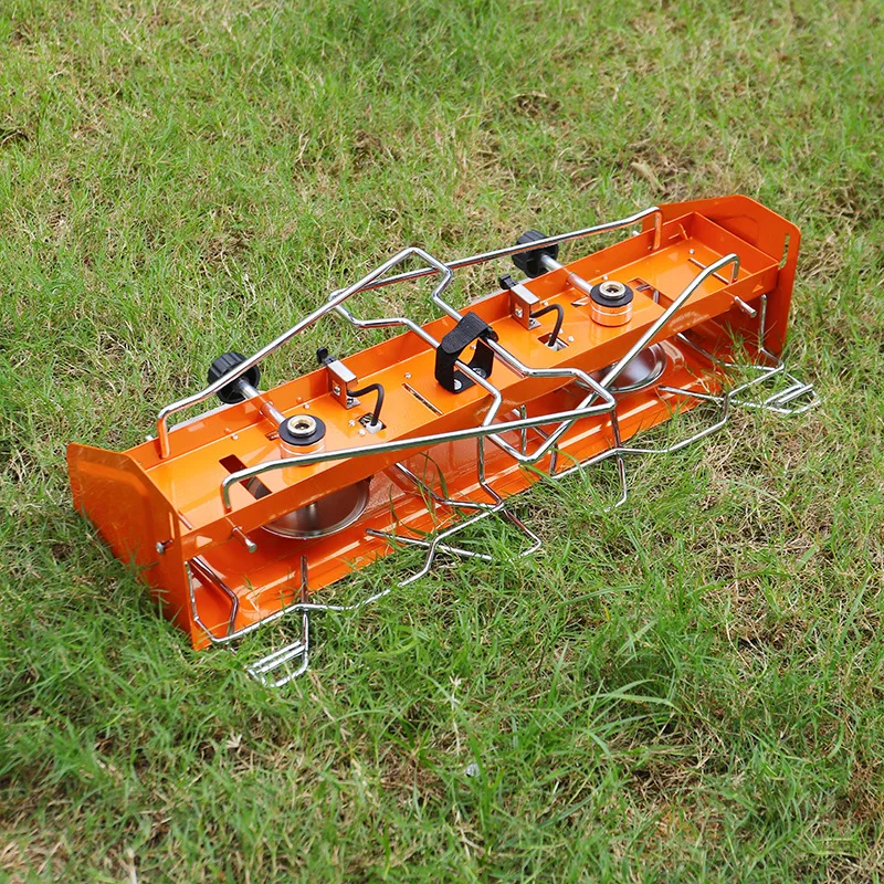 

Outdoor camping barbecue grill household double head gas gas camping cassette stove camping household portable