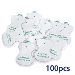 Coussinets d'électrode pour Tens d'acupuncture, 100 pièces, autocollant de remplacement, Patch de Massage à impulsion thérapeutique, conducteur