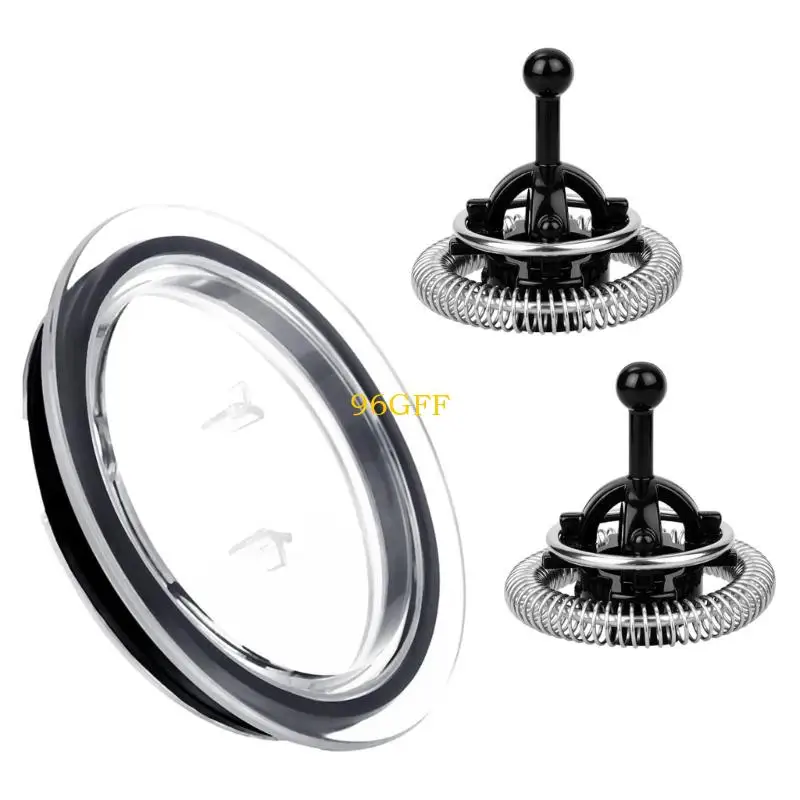 

96GF Milk Frother Whisk Attachments And Lid Replacement Set For Frothing Device Use