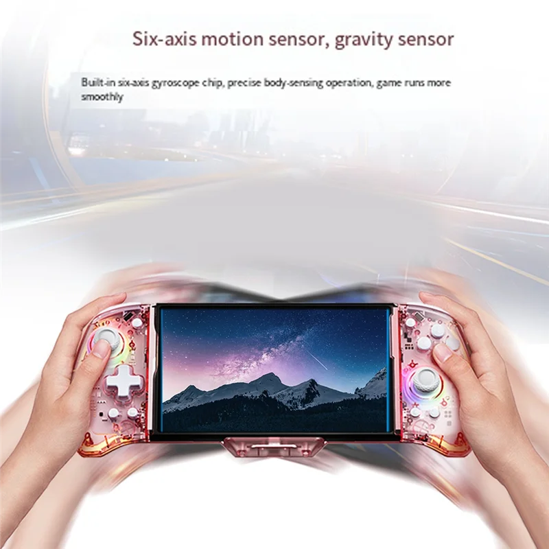 

B21B For Switch Gamepad Controller Built-In 6-Axis Gyro Design Handheld Grip Double Motor Vibrations Joypad