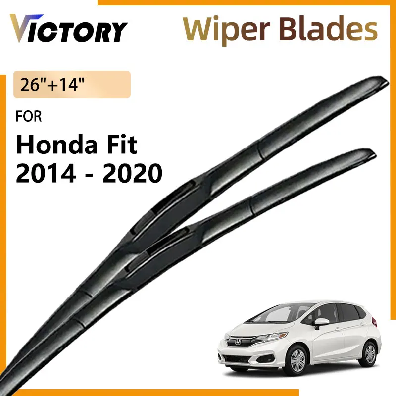 

For Honda Fit Jazz 2014 - 2020 2019 2018 2017 2016 2015 GP5 GK5 RS Front Wiper Blades Windshield Windscreen Window Brushes Parts