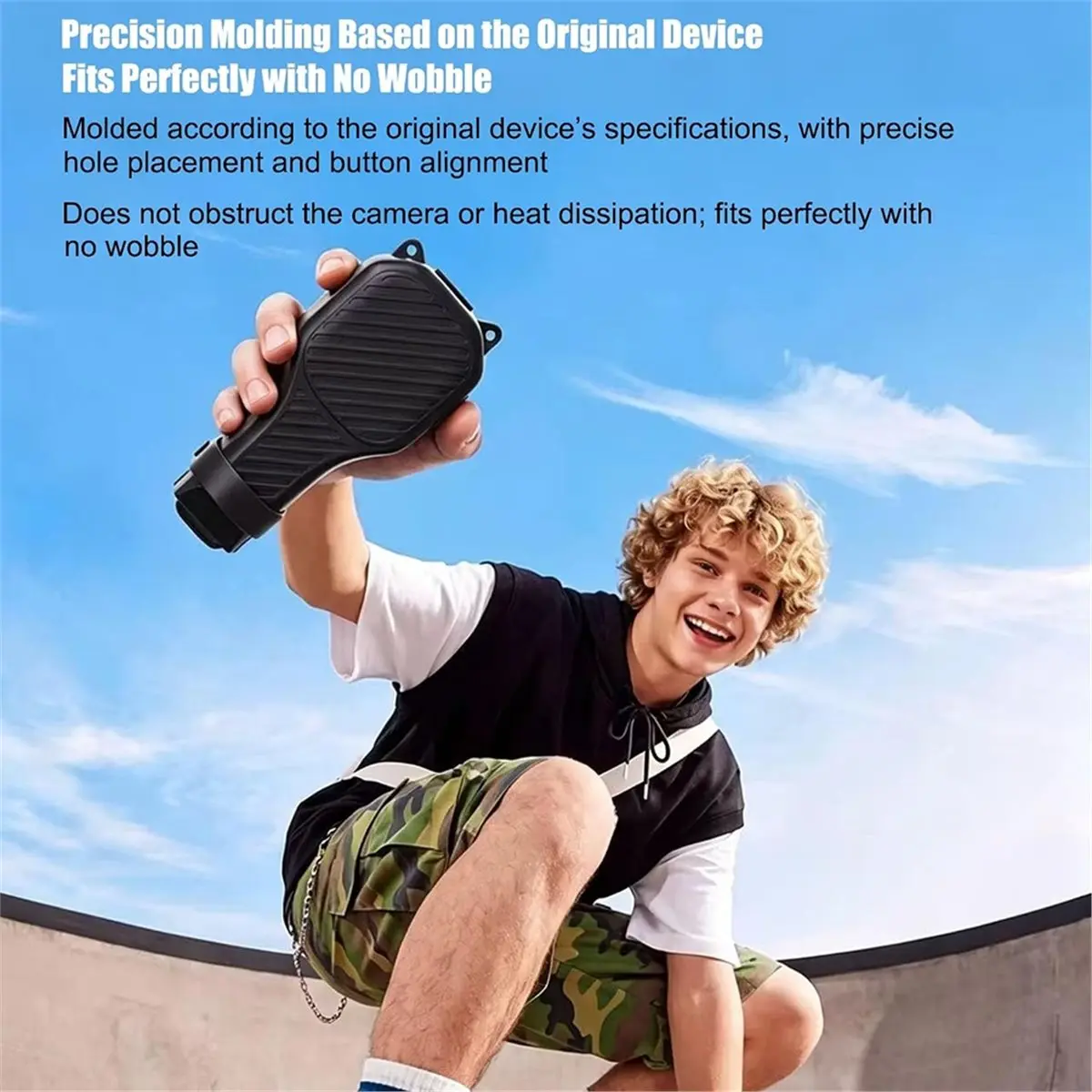 Protective Case Compatible for 4/3 (Black) Hard Shell Carry Case with Storage Anti-Slip