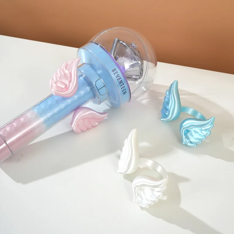 Accesorios Kawaii de Alas de Ángel para Decoración de Barras Luminosas de Conciertos, Periféricos para Conciertos de Kpop Coreano Woozi Carat Bong