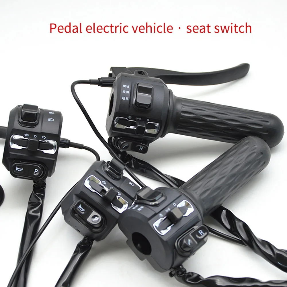 Electric Bike Throttle Brake Split Handlebar for horn Headlights Turn Signals Switch For E-bike Electric Bicycle for accelerator