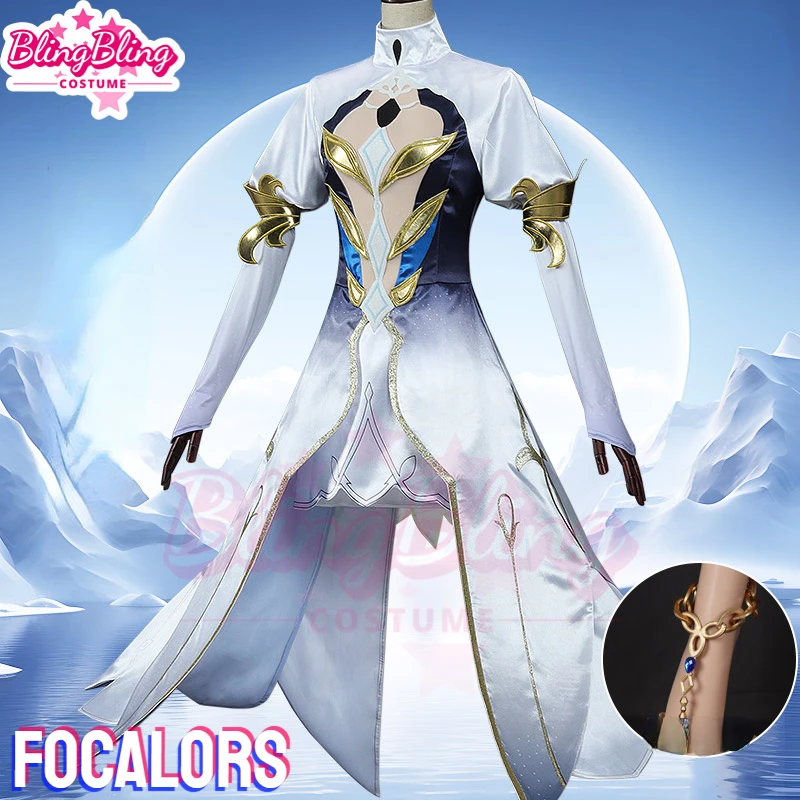 Genshin Impact Focalors Cosplay Costume Game Genshin Impact Cosplay Costume God of Justice Furina Cosplay Halloween Clothes