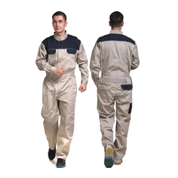 Men's 100% Cotton Coverall Workwear Suit Mining Work Wear Overalls Mechanic Carpenter Repairman Auto Repair Electric Welding