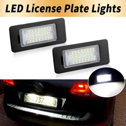 2Pcs LED License Number Plate Light Lamp For VW Golf Mk6 Mk7 Plus Jetta MK6 Passat B6 B7 Polo Touareg Mk2 Tiguan Touran Sharan