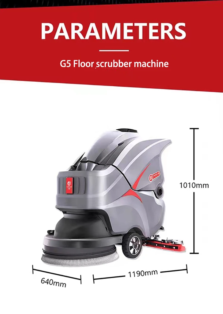 

CleanHorse G5 New Design Electric Hand Push Wet And Dry Orbital Floor Cleaning Machine Scrubber