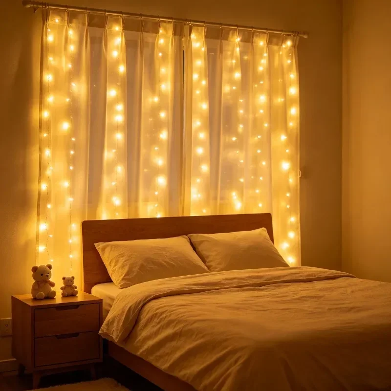 USB LED Light String, Suitable for Home Background Decor and Applicable To Various Celebrations Such As Wedding, and Easter