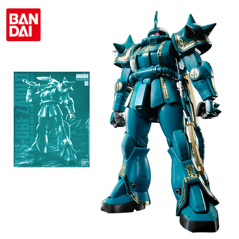 

Bandai Gundam Model Kit Anime Figure PB Limited MG 1/100 MS-06F Zaku 2 Genuine Gunpla Model Action Toy Figure Toys for Children