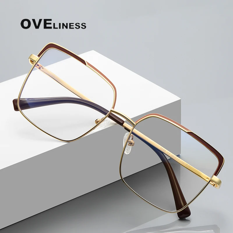 

2024 Blue Light Blocking Reading Glasses women hyperopia Prescription Eyeglasses Frames Women Optical Lenses Computer Eyewear