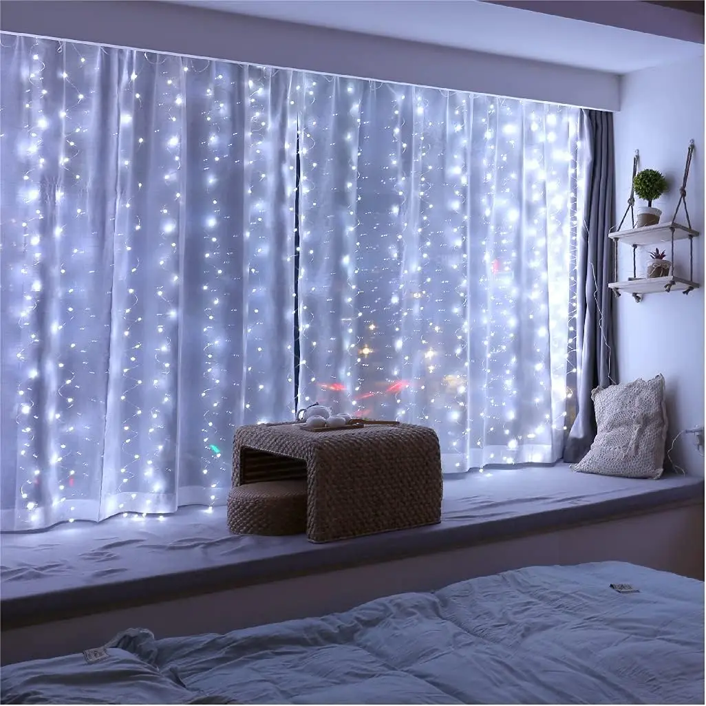 

3M LED Curtain Light USB Plug Fairy String Lights Waterproof Timer Festoon Lamp for Christmas Wedding Home Hotel Room Decoration