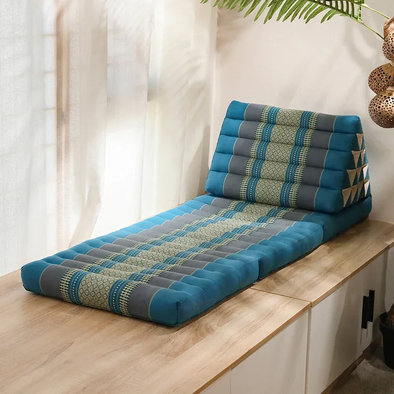Fabric triangular pillow bedside large backrest bay window tatami sofa waist large cushion