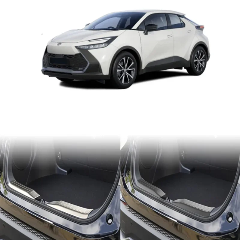 الملحقات الخارجية لتويوتا CHR C-HR 2024 2025 ABS كروم أسود الجانب الباب غطاء الجسم المصد الأمامي الخلفي صب الكسوة