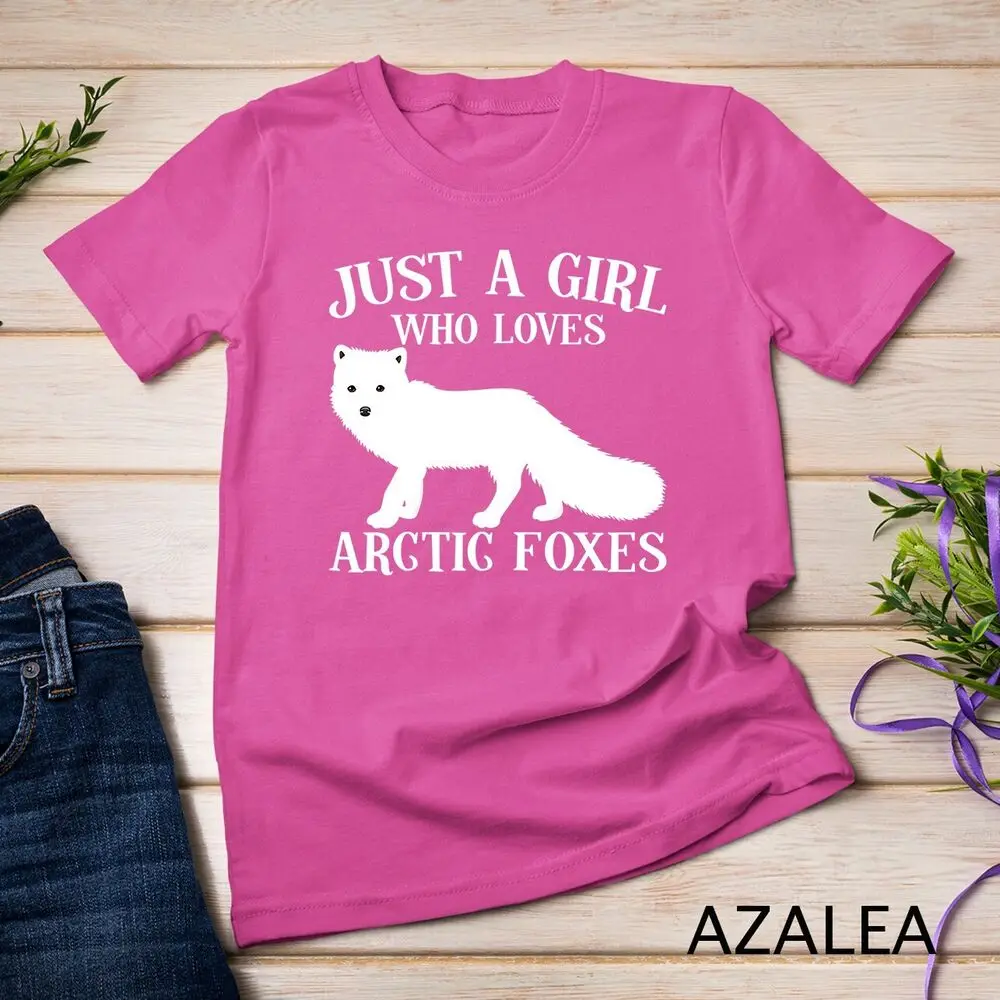 Cute Fox Kids Just A Girl Who Loves Arctic Foxes T-Shirt Unisex T-shirt