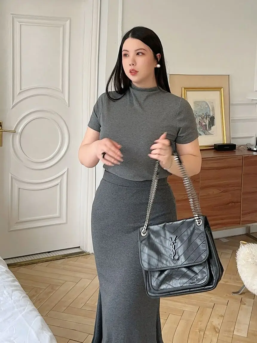 New Fish Tail Skirt Semi-Body  Shape plus Size Pure Desire Sexy Semi-Body Skirt  Color Big Size Women's Skirt view 3