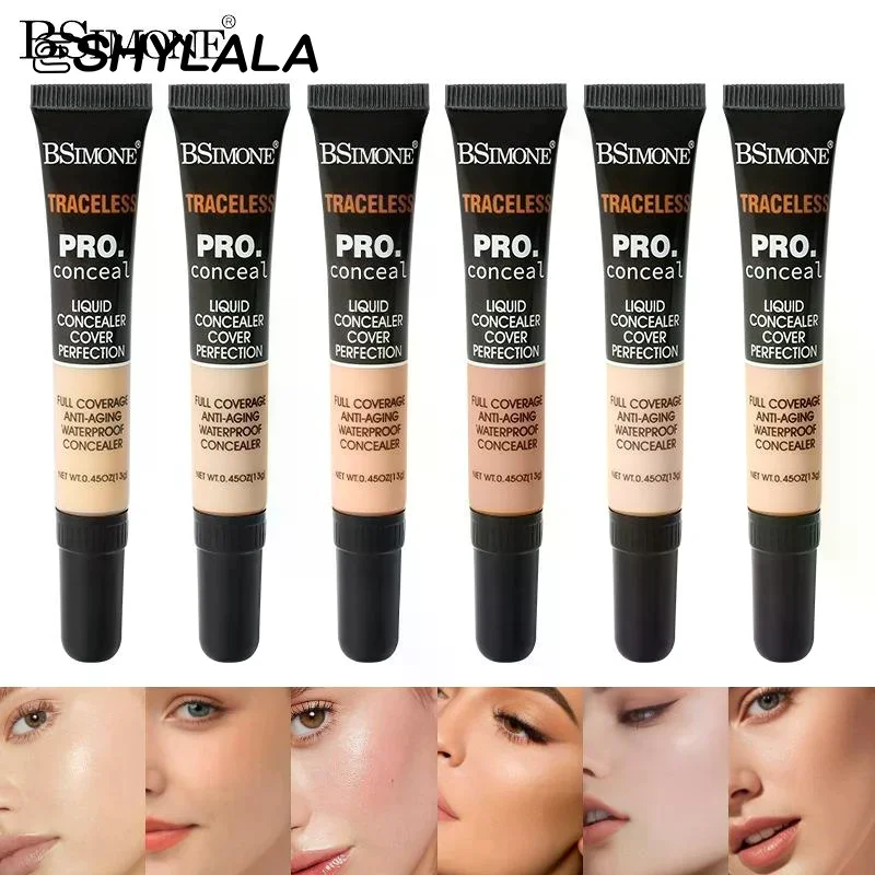 BSIMONE 13g プロフェッショナルコンシーラー フレキシブルコンシーラー モイスチャライジングリキッドファンデーション クマやニキビ跡をカバー