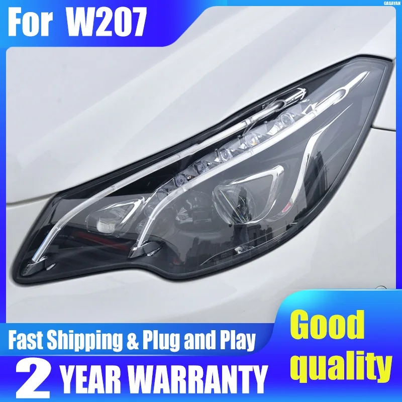 

Car Stlying For W207 E200 E260 E300 2010-2017 LED Head Lamp DRL Running Turn Signal Angel Eyes Led Projector Lens