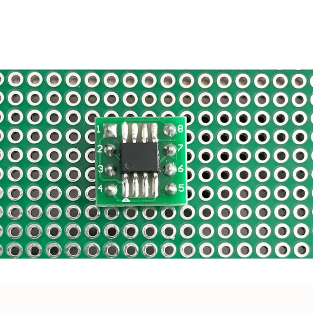  5-50pcs SMD/SMT to DIP Pin Adapter Converter SOP8 SSOP8 TSSOP8 Adapter Board Module Adapters Plate distance 0.65mm 1.27mm - Detail 1