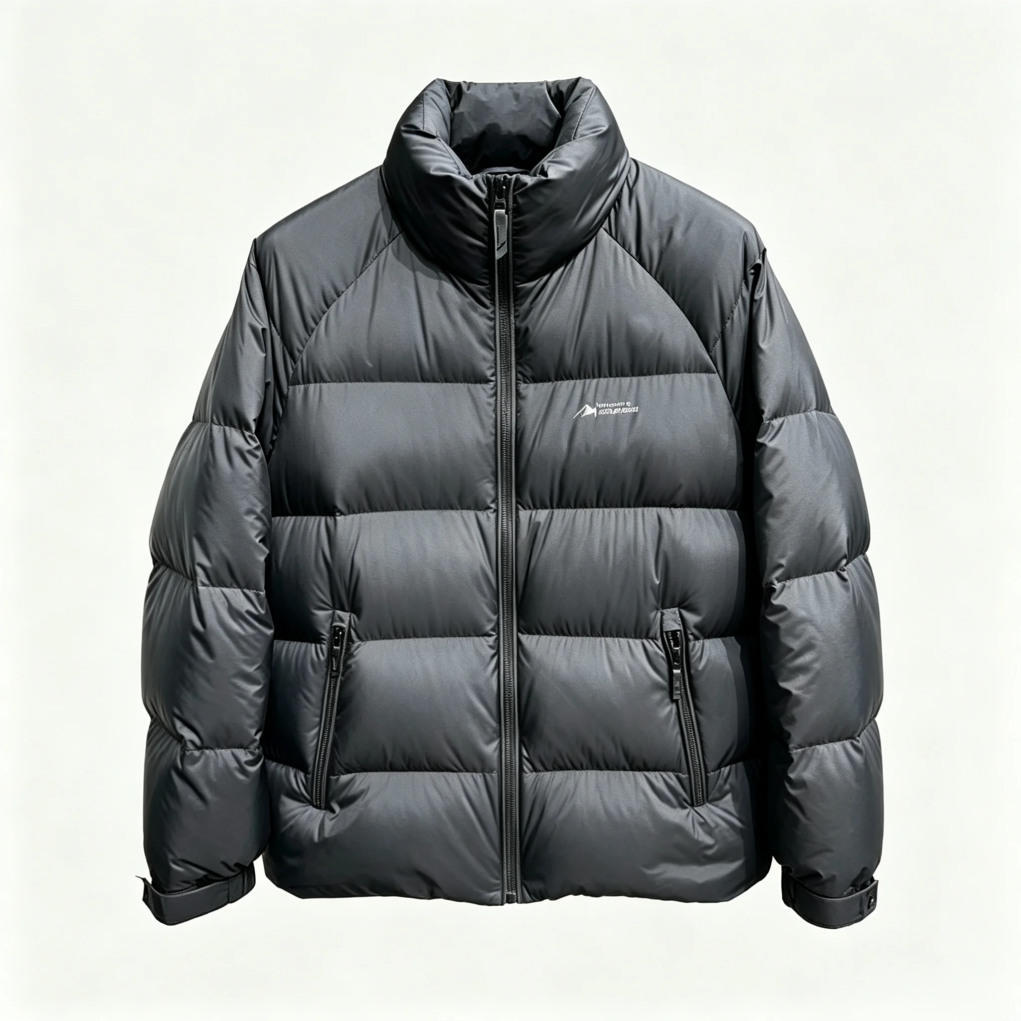 Men Stand Collar Goose Down Jacket 85% Goose Down Polyester Windproof Zipper Pocket Slim Fit Lightweight Warm Casual Commute
