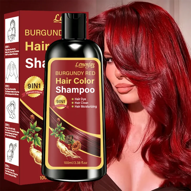 Champú Tinte Rojo Borgoña para - Hair Care Herbal reseña y precio