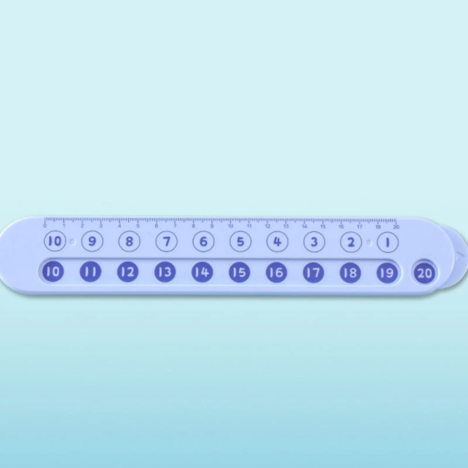 2Pcs Kids Math Tool Pink Arithmetic Teaching Ruler Interactive Classroom Math Ruler for Addition Subtraction Learning
