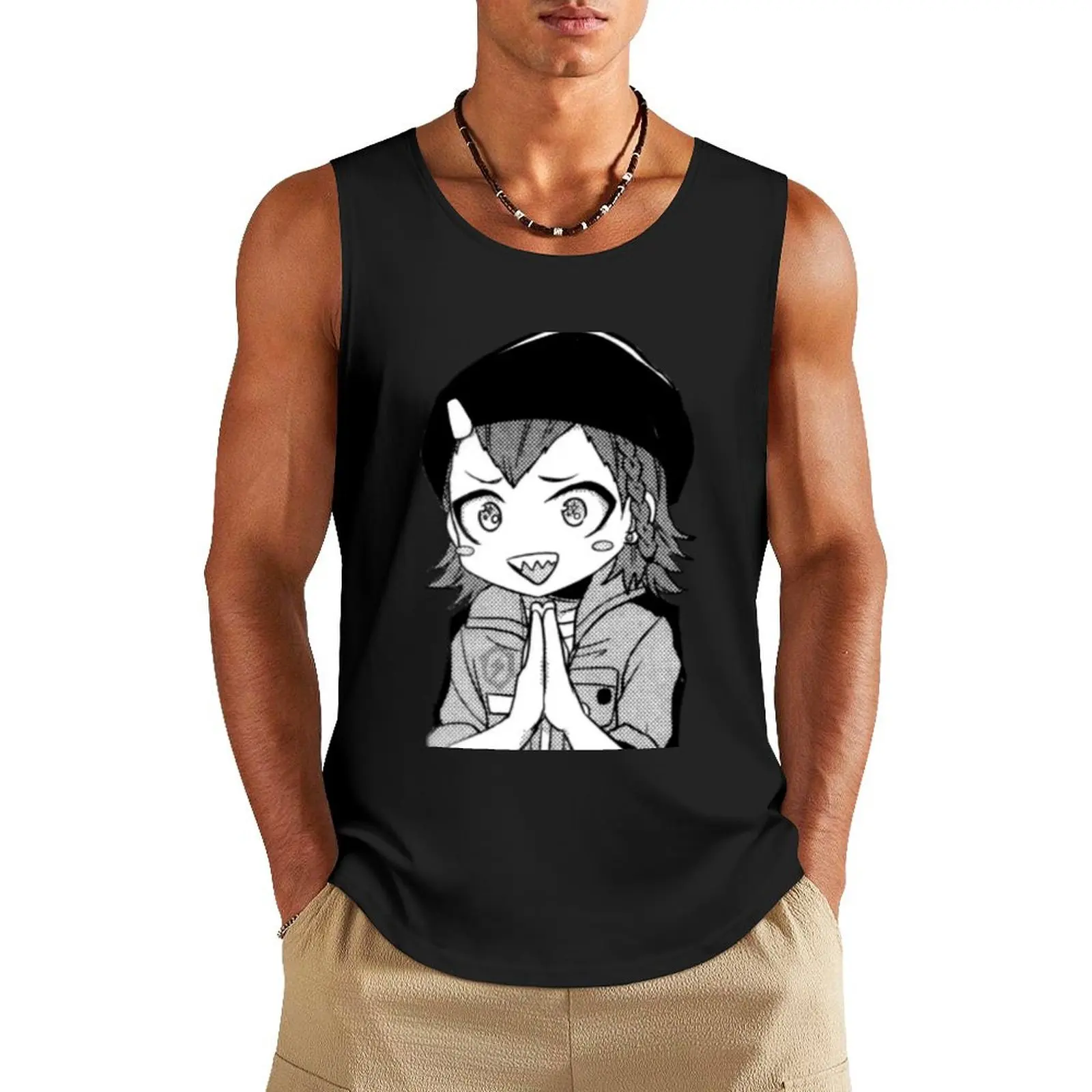 happy souda Tank Top Men's singlets Men's t-shirt gym t-shirts Men's clothing