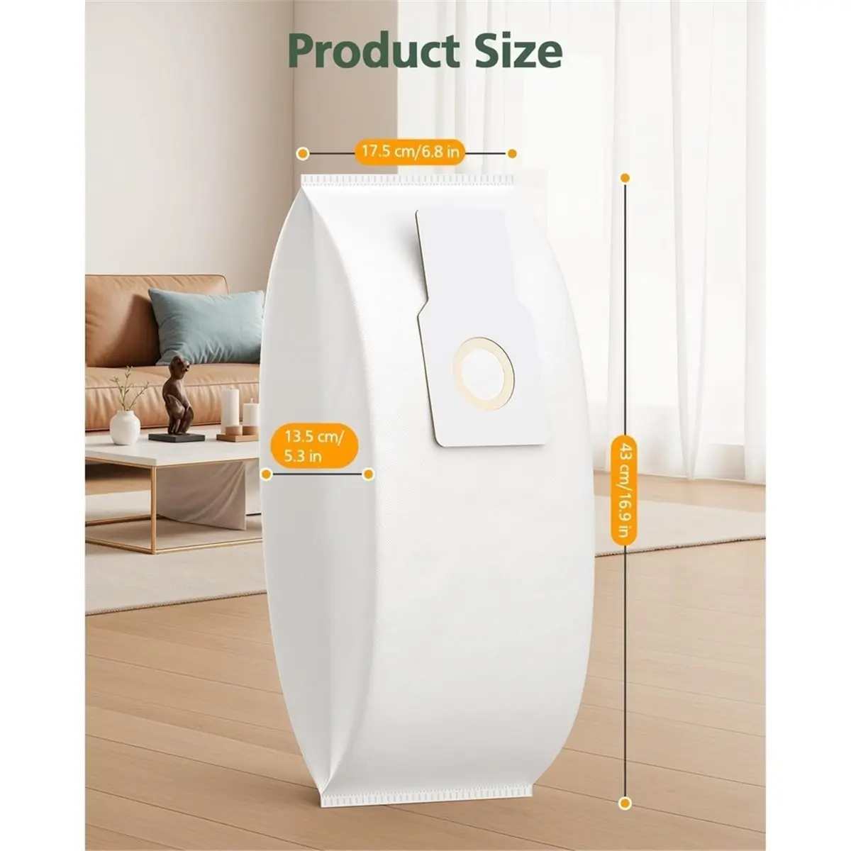 12 Pack 53294 Type O Elite Cloth Vacuum Bags for Upright Vacuum Cleaner, Model 53294,Replace Part 53294